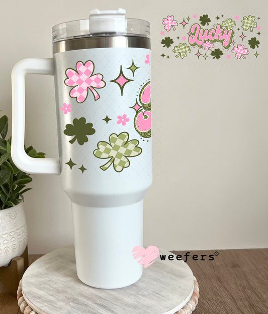 UV DTF Cup Wrap – Lucky St. Patrick's Day 40oz Tumbler Cup Wrap Weefers