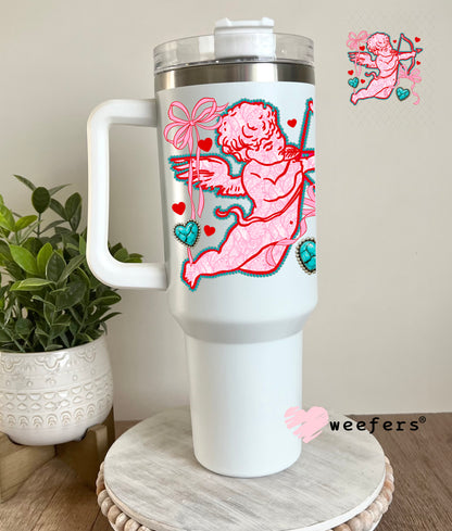 UV DTF Decal -Cupid Valentine's Day 40oz Tumbler Cup Wrap Weefers