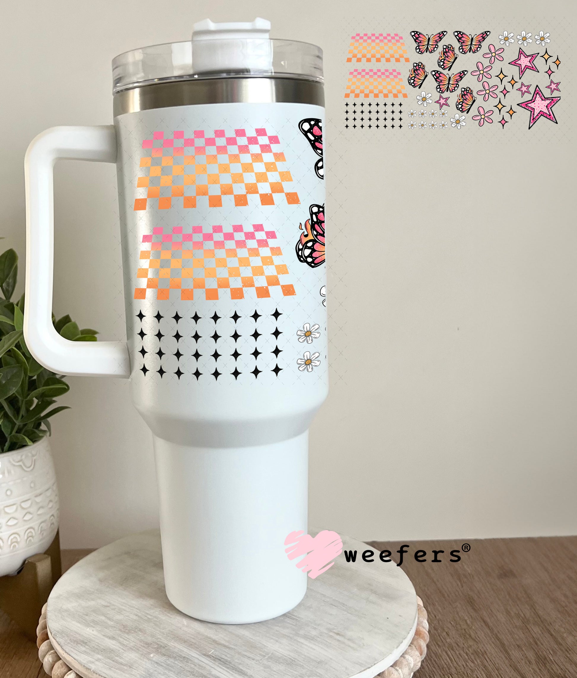 UV DTF Cup Wrap – At Least My Trauma Made Me Funny Sidekick Elements - Weefers Exclusive 40oz Tumbler Cup Wrap Weefers