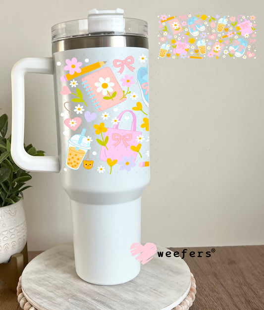 UV DTF Cup Wrap – Girly Favorite Things 40oz Tumbler Cup Wrap Weefers