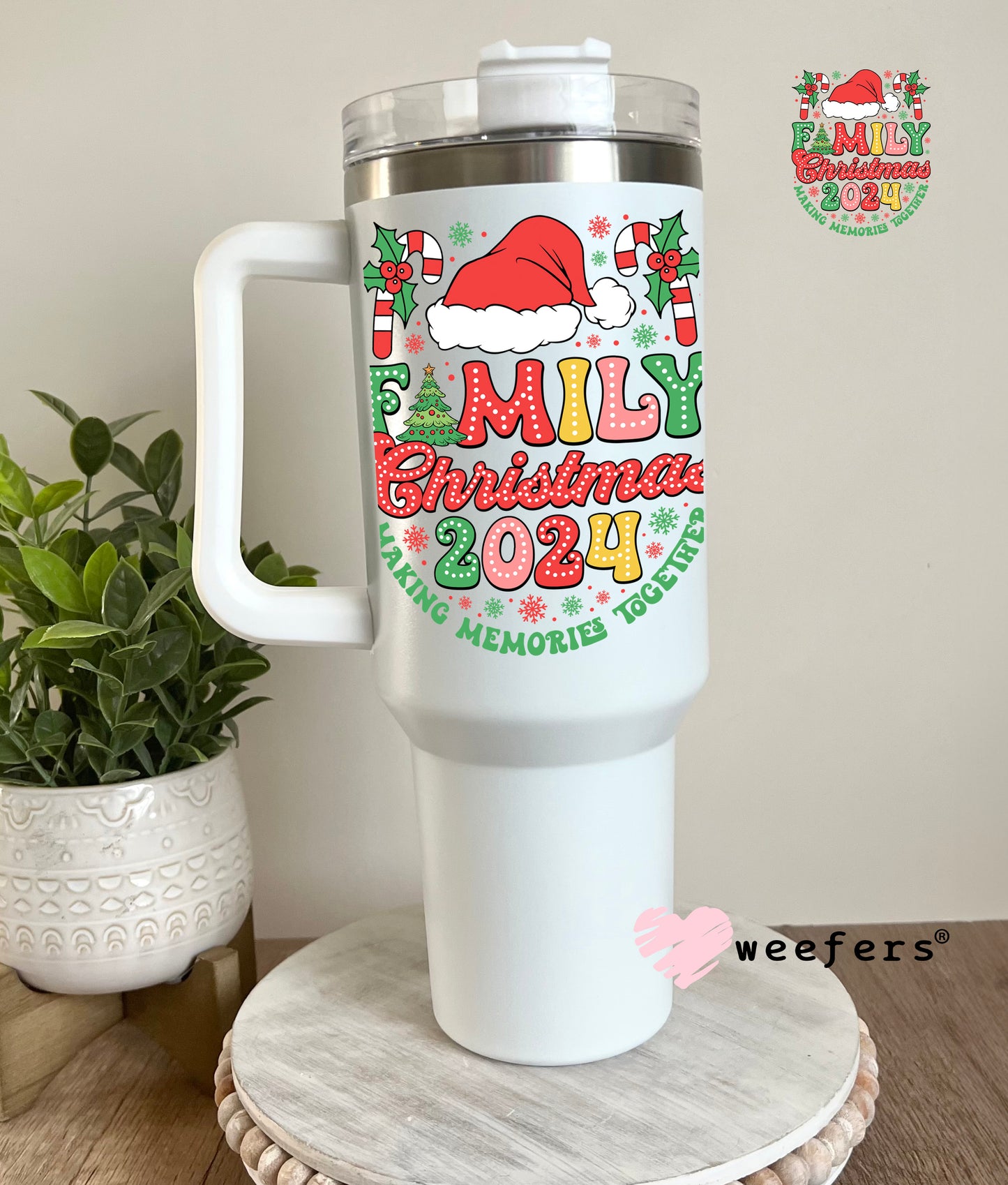 Family Christmas 2024 Making Memories UV DTF Decal - Weefers