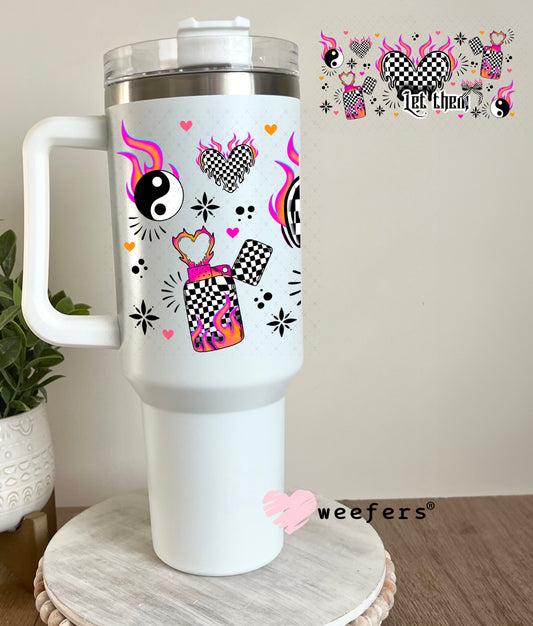 UV DTF Cup Wrap – Let Them 40oz Tumbler Cup Wrap Weefers