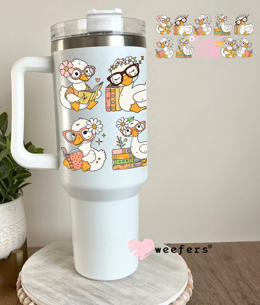 UV DTF Cup Wrap – Booked Ducks 40oz Tumbler Cup Wrap Weefers