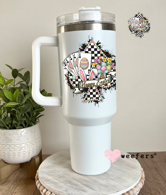 UV DTF Decal - Happy Easter Western 40oz Tumbler Decal Weefers