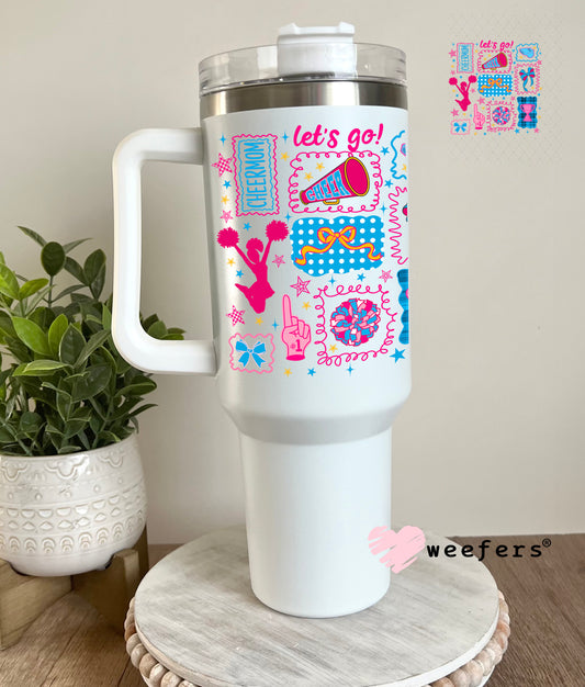 UV DTF Decal - Cheer Mom 40oz Tumbler Decal Weefers