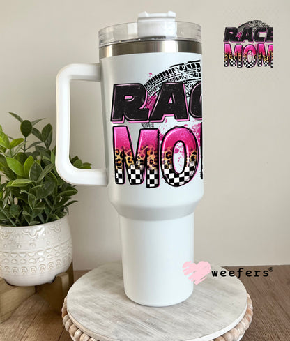 UV DTF Decal - Race Mom 40oz Tumbler Cup Wrap Weefers
