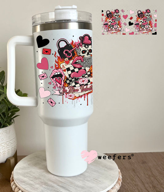 UV DTF Cup Wrap – Be Mine Valentine Weefers Exclusive 40oz Tumbler Wrap Weefers