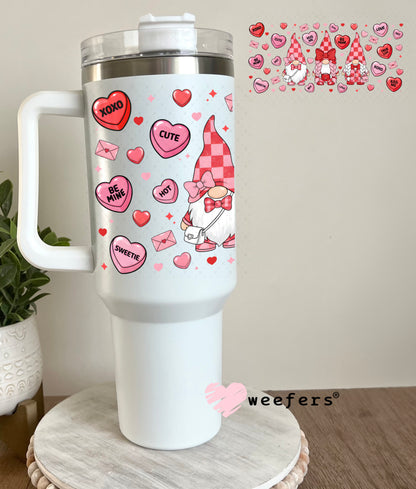 UV DTF Cup Wrap – Valentine Gnomes 40oz Tumbler Cup Wrap Weefers