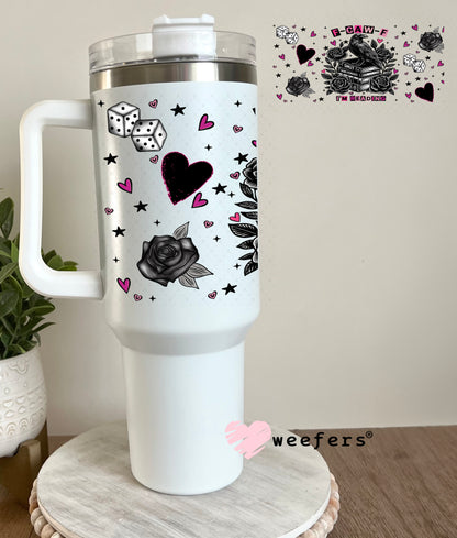 UV DTF Cup Wrap – F-Caw-F I'm Reading - Weefers Exclusive 40oz Tumbler Cup Wrap Weefers