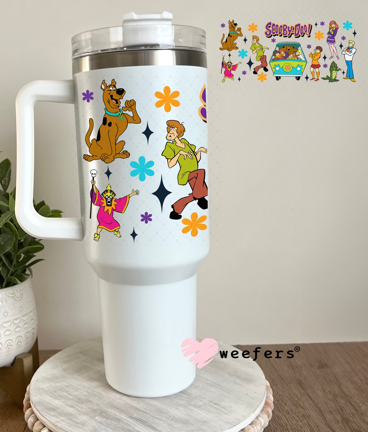 UV DTF Cup Wrap – Dooby 40oz Tumbler Cup Wrap Weefers