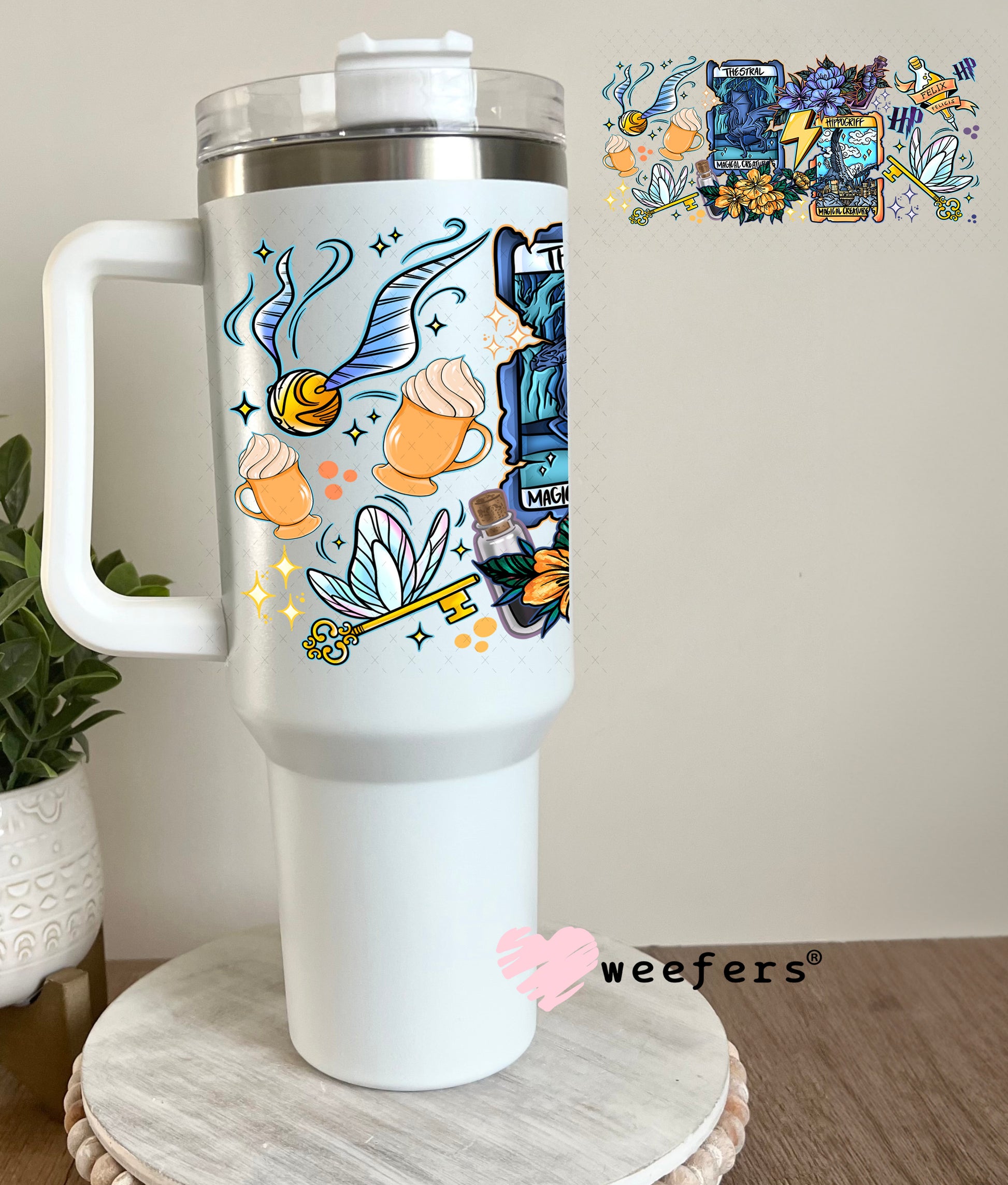 UV DTF Cup Wrap – HP Ver 2 40oz Tumbler Cup Wrap Weefers