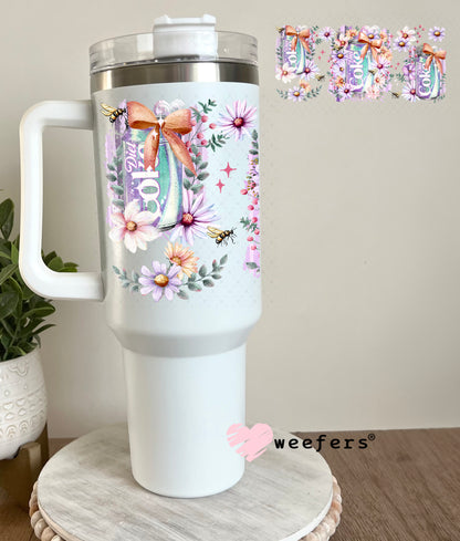 UV DTF Cup Wrap – Diet Cola Floral Soda 40oz Tumbler Cup Wrap Weefers