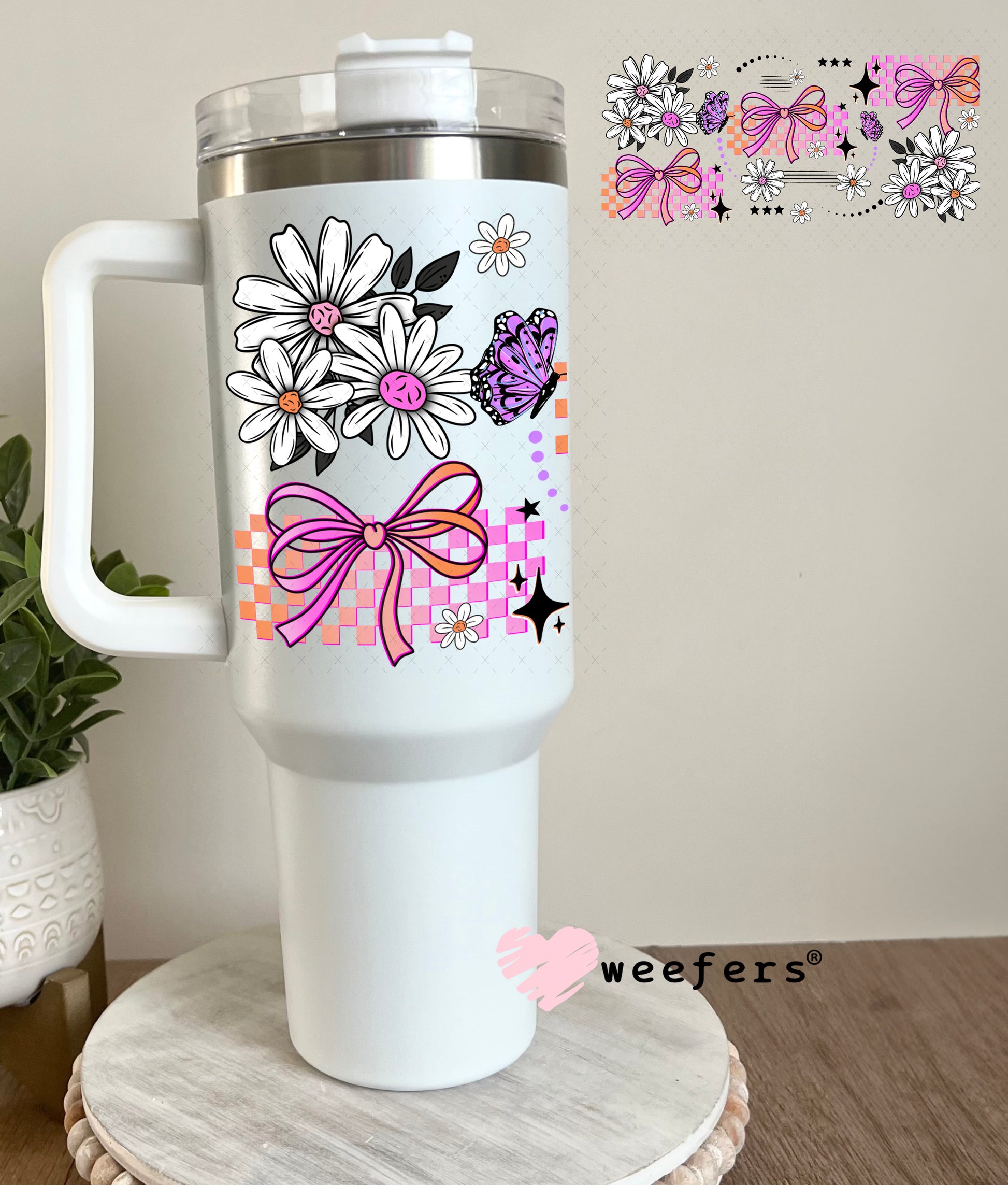 UV DTF Cup Wrap – Love Yourself Loudly Elements 40oz Tumbler Cup Wrap Weefers