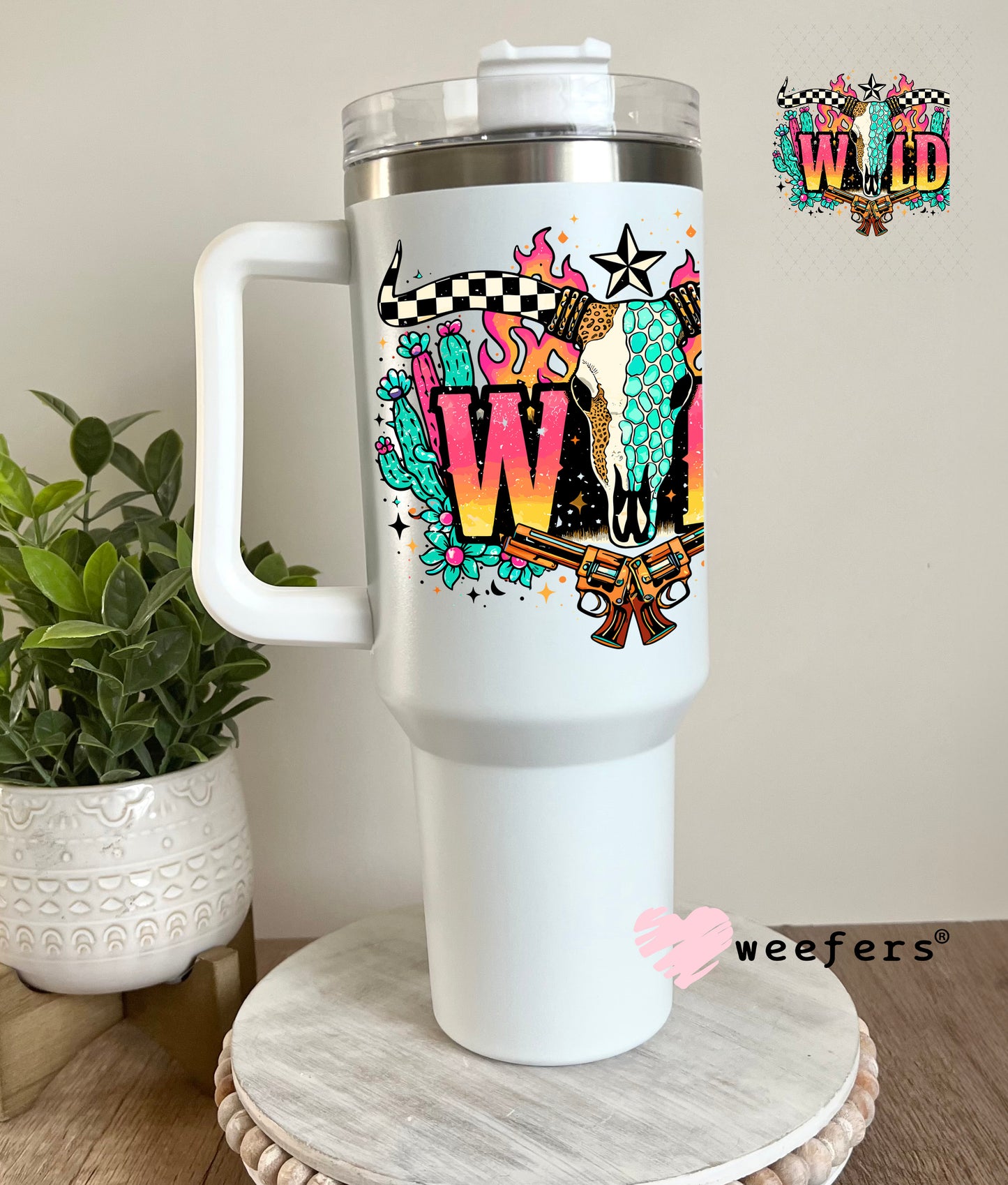 UV DTF Decal - Wild Western 40oz Tumbler Decal Weefers