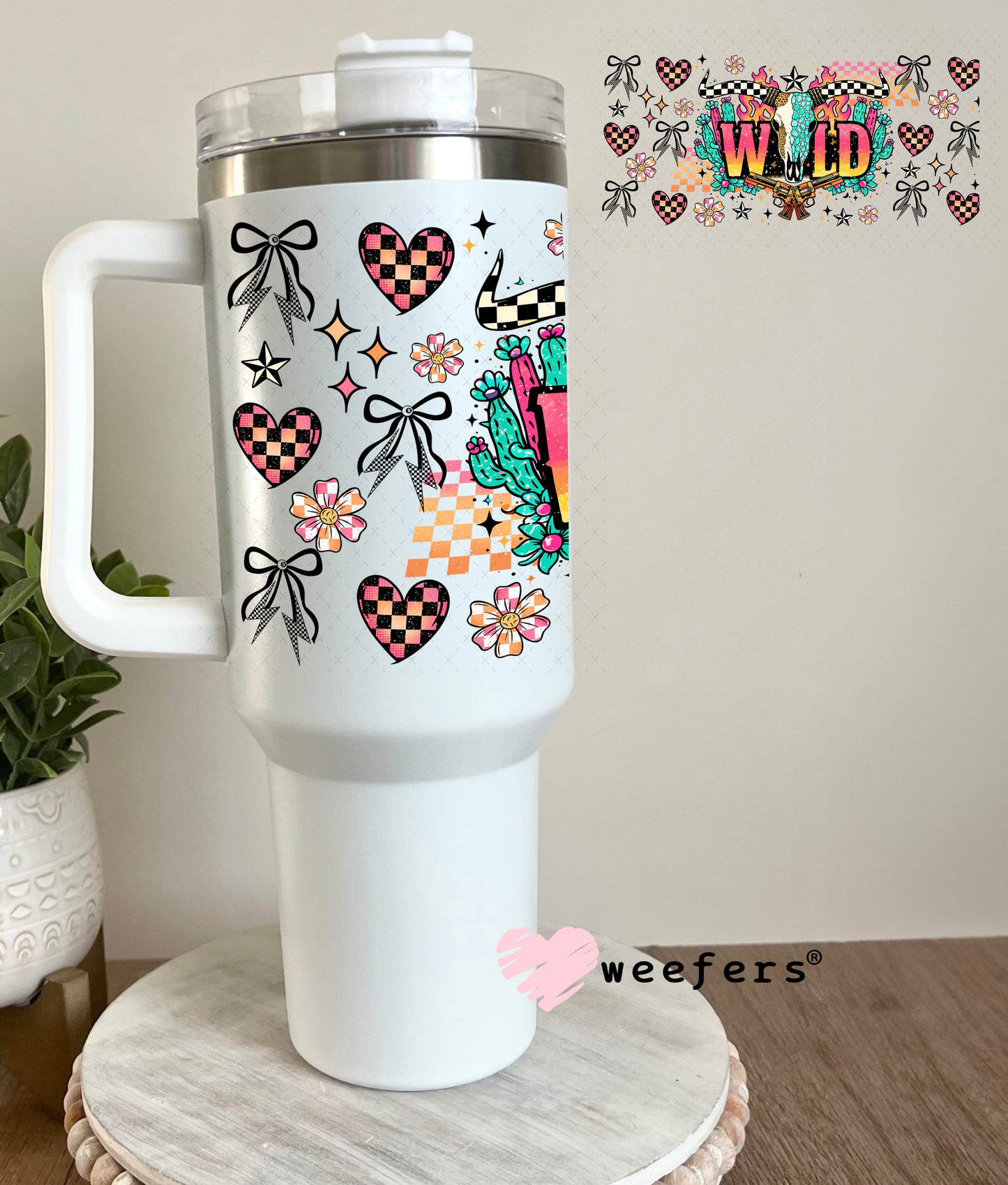 UV DTF Cup Wrap – Wild - Weefers Exclusive 40oz Tumbler Cup Wrap Weefers