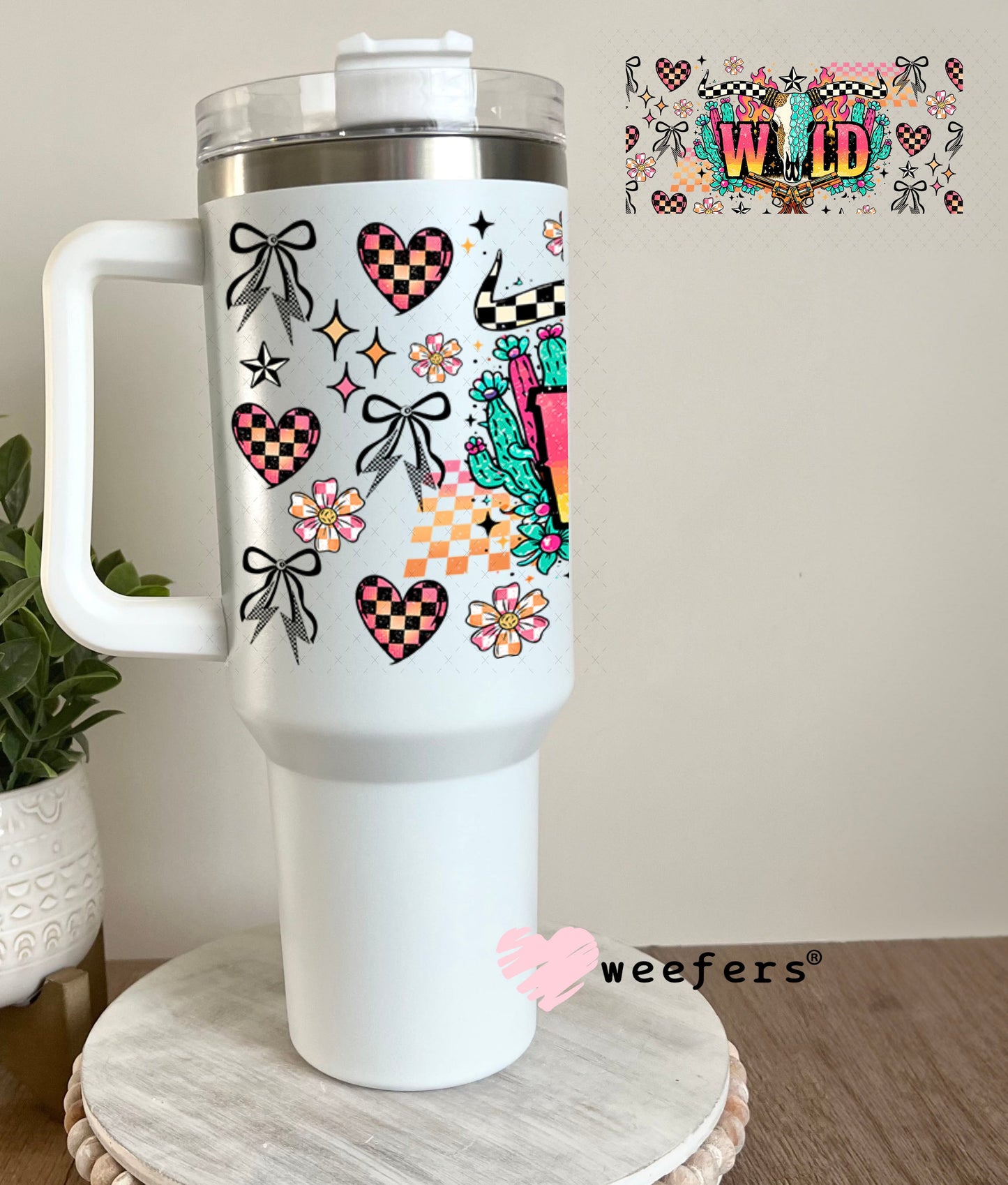 UV DTF Cup Wrap – Wild - Weefers Exclusive 40oz Tumbler Wrap Weefers