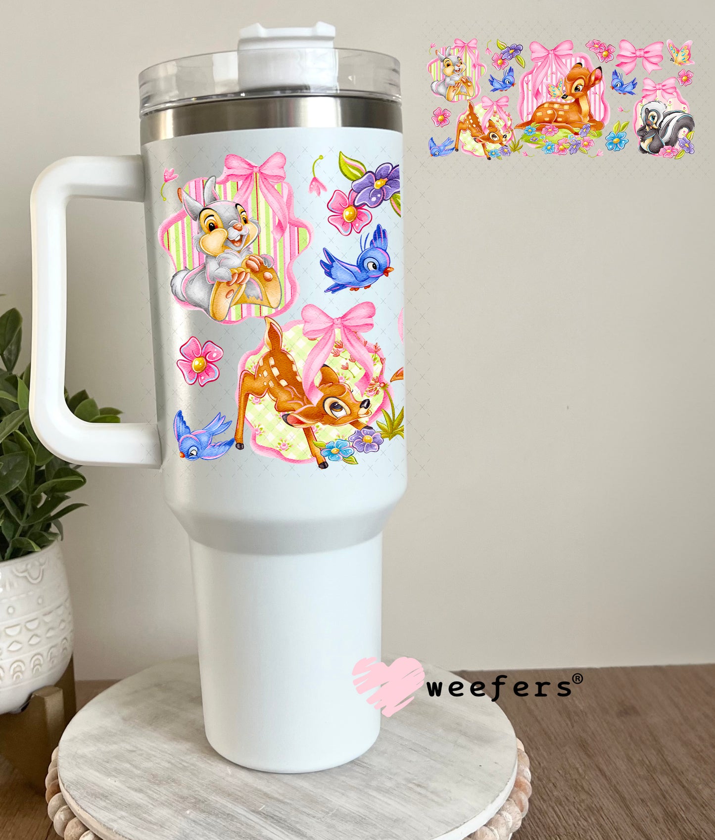 UV DTF Cup Wrap – Baby Dear 40oz Tumbler Cup Wrap Weefers