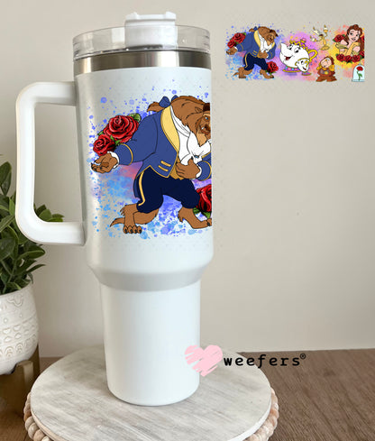 UV DTF Cup Wrap – Beast of a Beauty 40oz Tumbler Cup Wrap Weefers