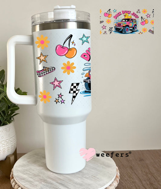 UV DTF Cup Wrap – Duck Duck Jeep - Weefers® Exclusive 40oz Tumbler Wrap Weefers