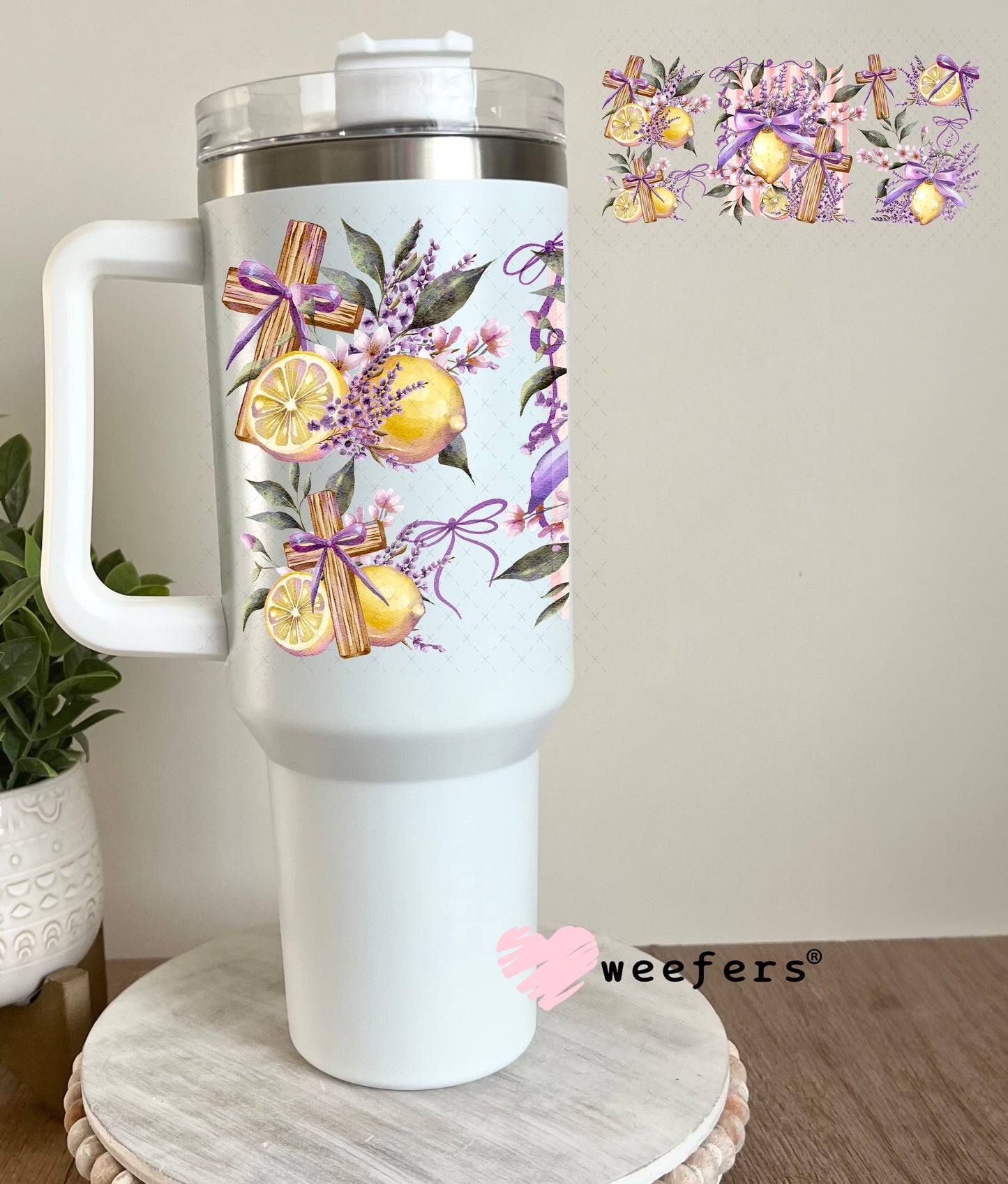 UV DTF Cup Wrap – Zesty Lemon Cross