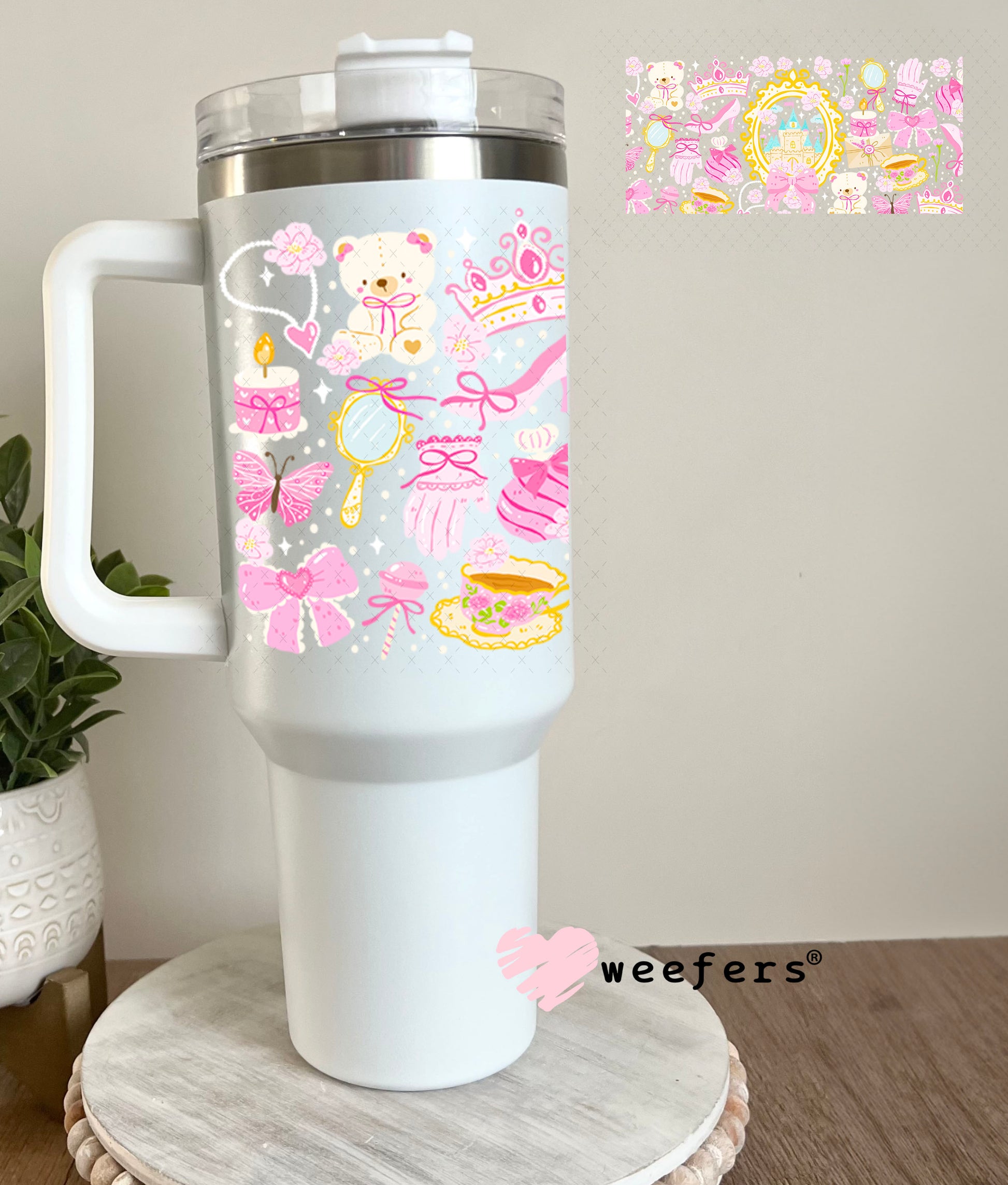 UV DTF Cup Wrap – Princess Favorite Things 40oz Tumbler Cup Wrap Weefers