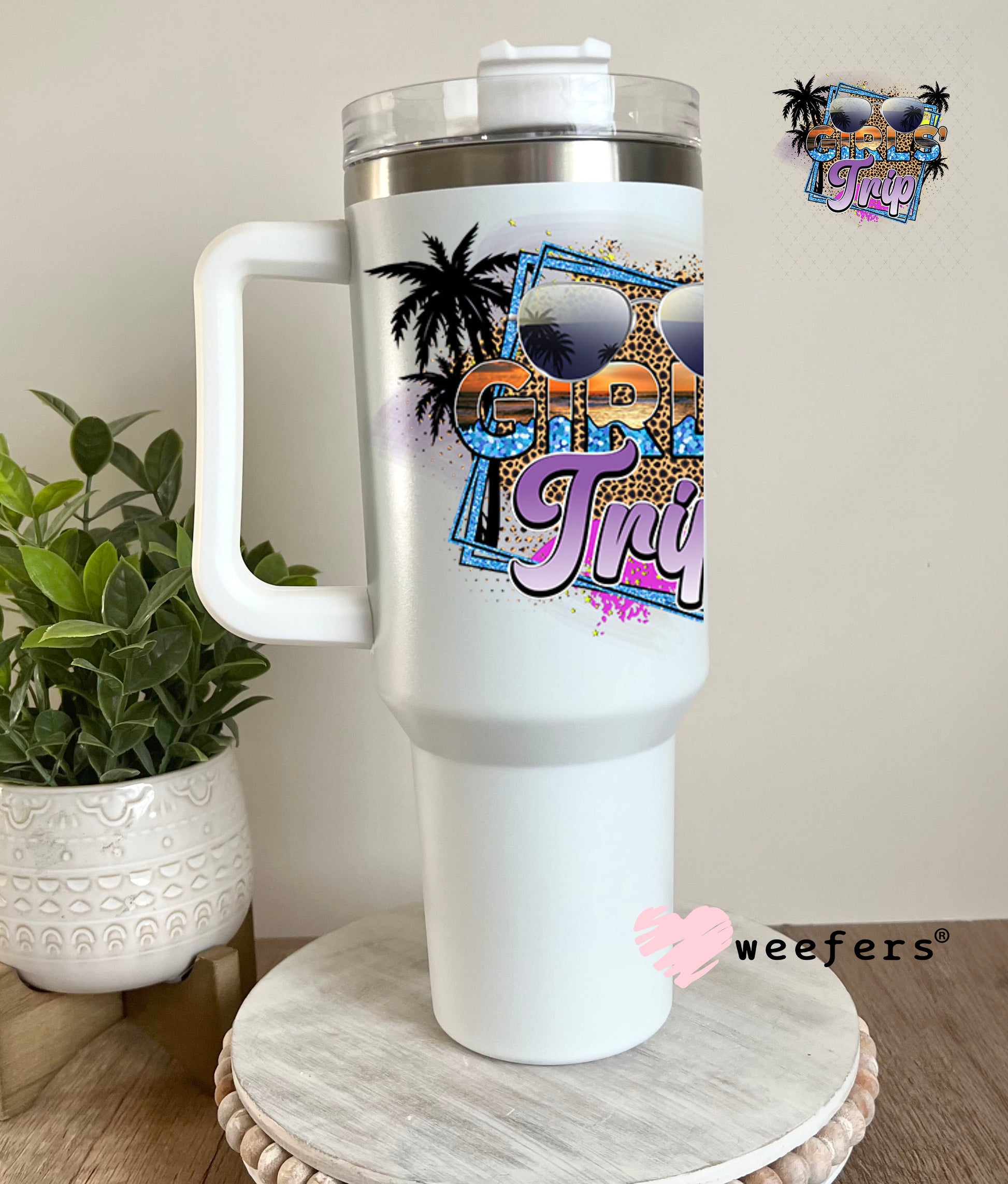 UV DTF Decal - Girls Trip 40oz Tumbler Decal Weefers