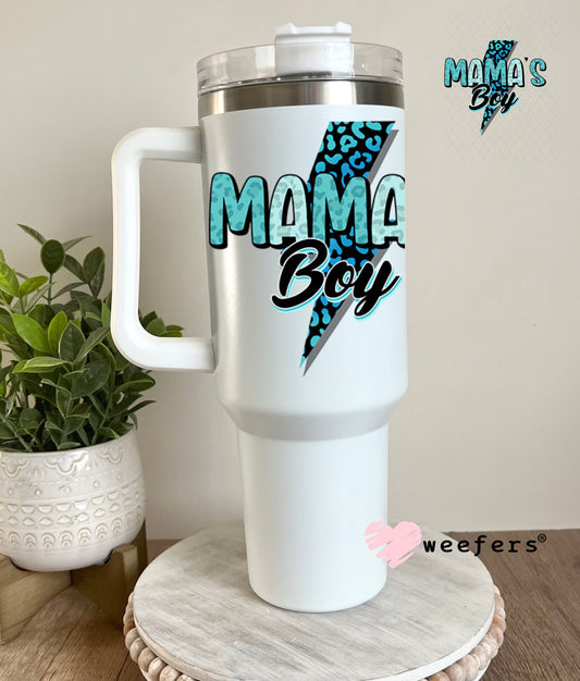 UV DTF Decal - Mama's Boy 40oz Tumbler Decal Weefers