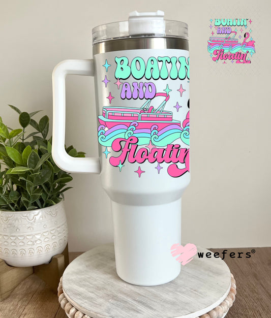 UV DTF Decal - Boatin' and Floatin' 40oz Tumbler Decal Weefers