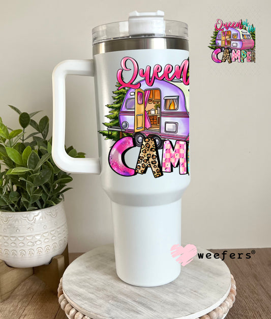 UV DTF Decal - Queen of the Camper 40oz Tumbler Decal Weefers