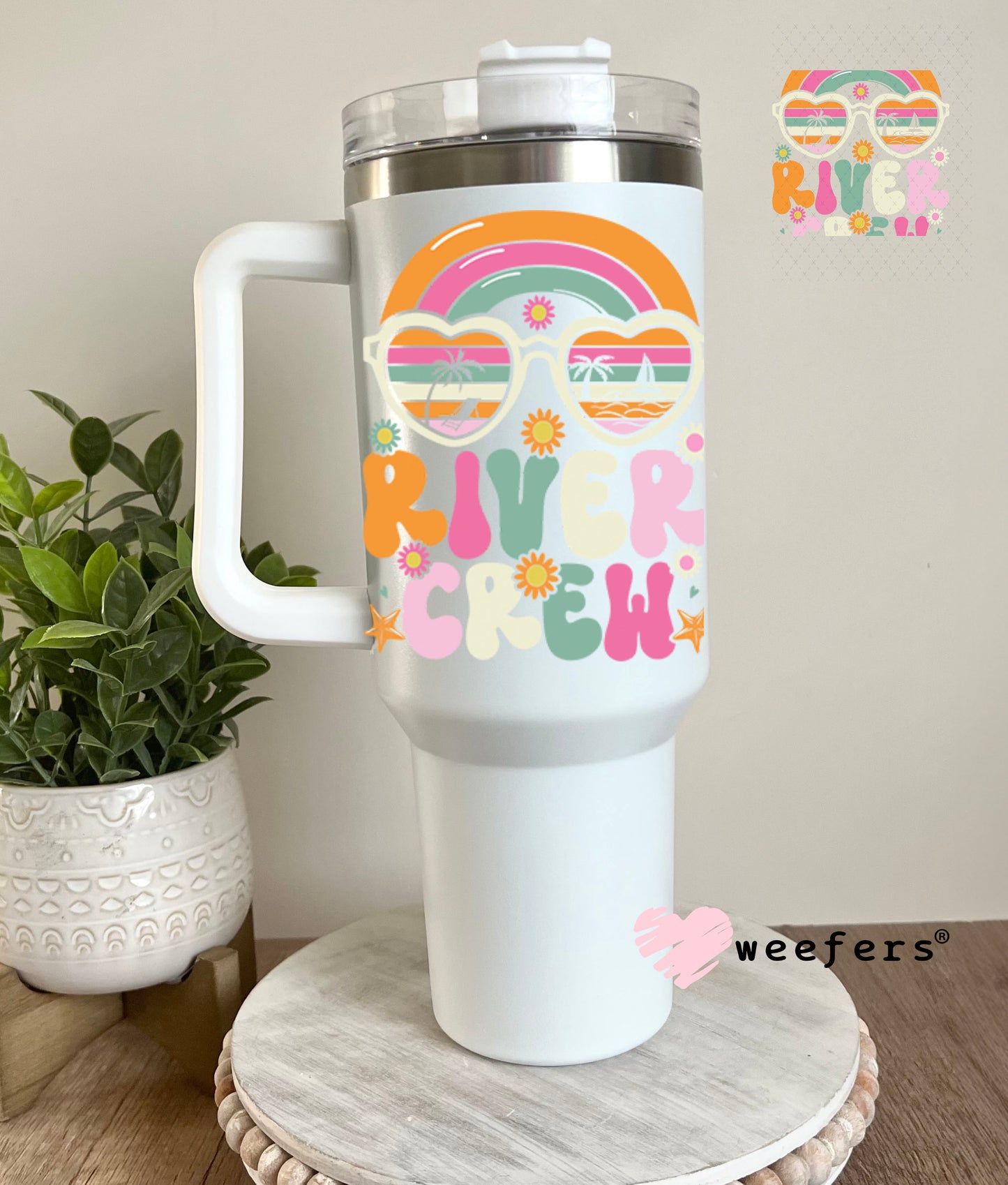 UV DTF Decal - River Crew 40oz Tumbler Decal Weefers
