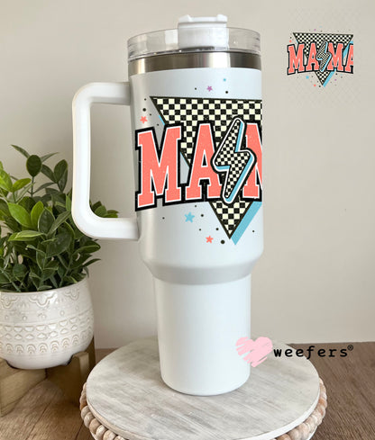 UV DTF Decal - Mama Salmon Lightening Bolt 40oz Tumbler Decal Weefers