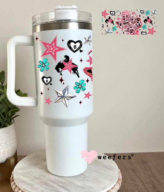 UV DTF Cup Wrap – She's From Texas I can Tell - Weefers Exclusive 40oz Tumbler Wrap Weefers