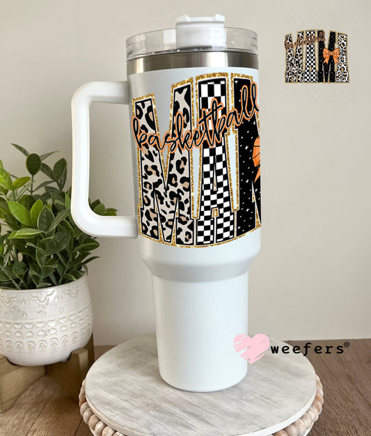 UV DTF Decal - Leopard Basketball Mama 40oz Tumbler Cup Wrap Weefers