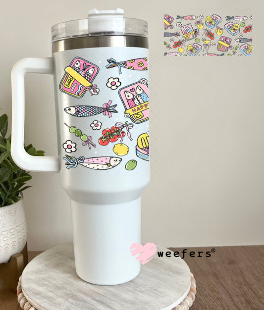 UV DTF Cup Wraps - Coquette Sardines 40oz Tumbler Cup Wrap Weefers