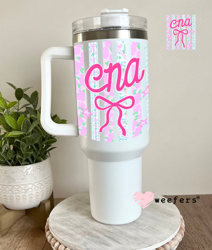 UV DTF Decal - CNA Coquette 40oz Tumbler Cup Wrap Weefers