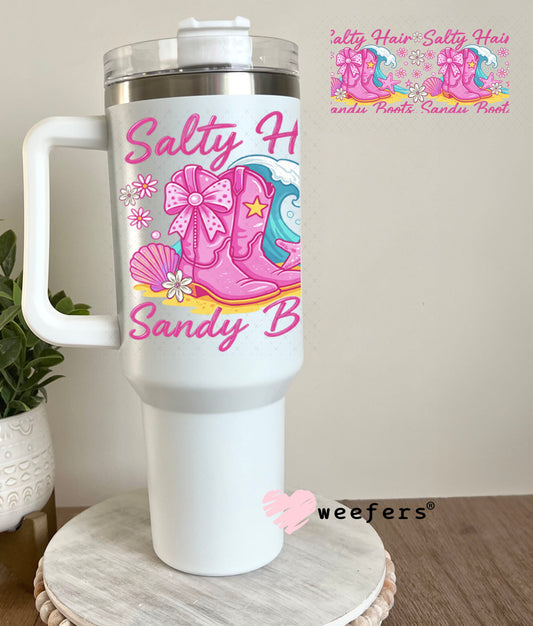 UV DTF Cup Wraps - Salty Hair 40oz Tumbler Cup Wrap Weefers