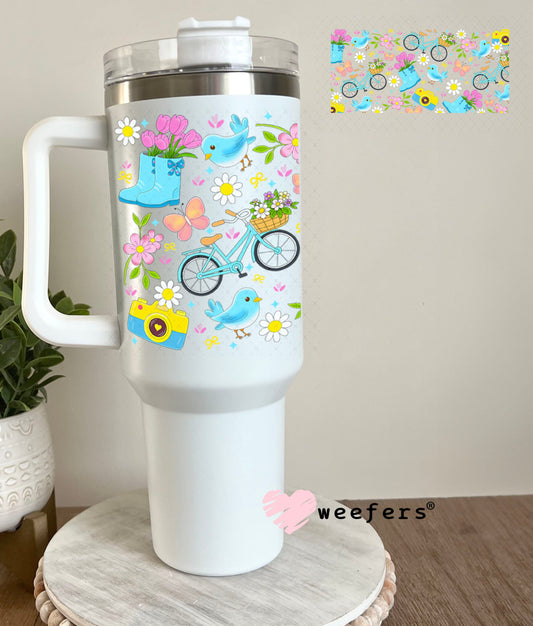 UV DTF Cup Wraps - Spring Days 40oz Tumbler Cup Wrap Weefers
