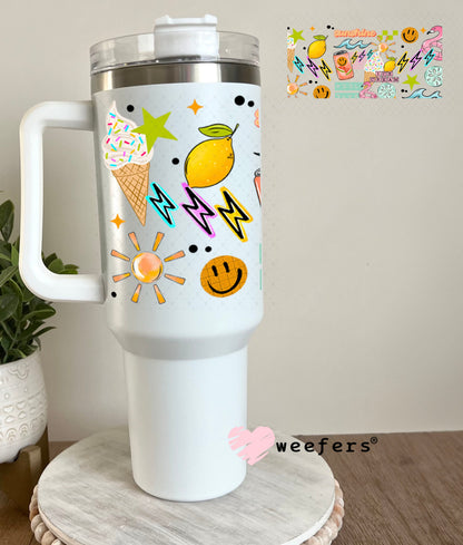 UV DTF Cup Wraps - Sunshine Ice Cream 40oz Tumbler Cup Wrap Weefers