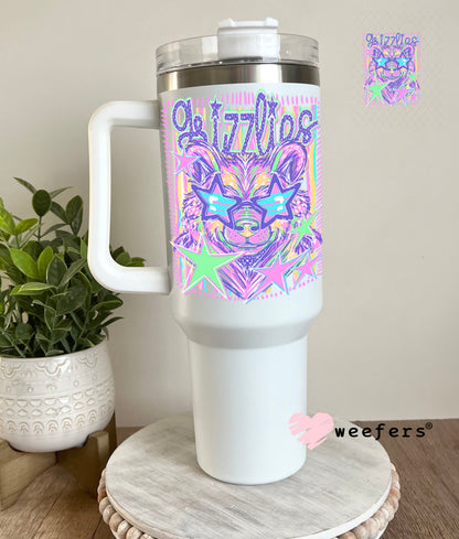 UV DTF Decal - Grizzlies Colorful Mascot 40oz Tumbler Cup Wrap Weefers