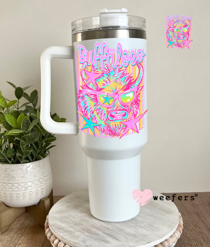 UV DTF Decal - Buffaloes Colorful Mascot 40oz Tumbler Cup Wrap Weefers