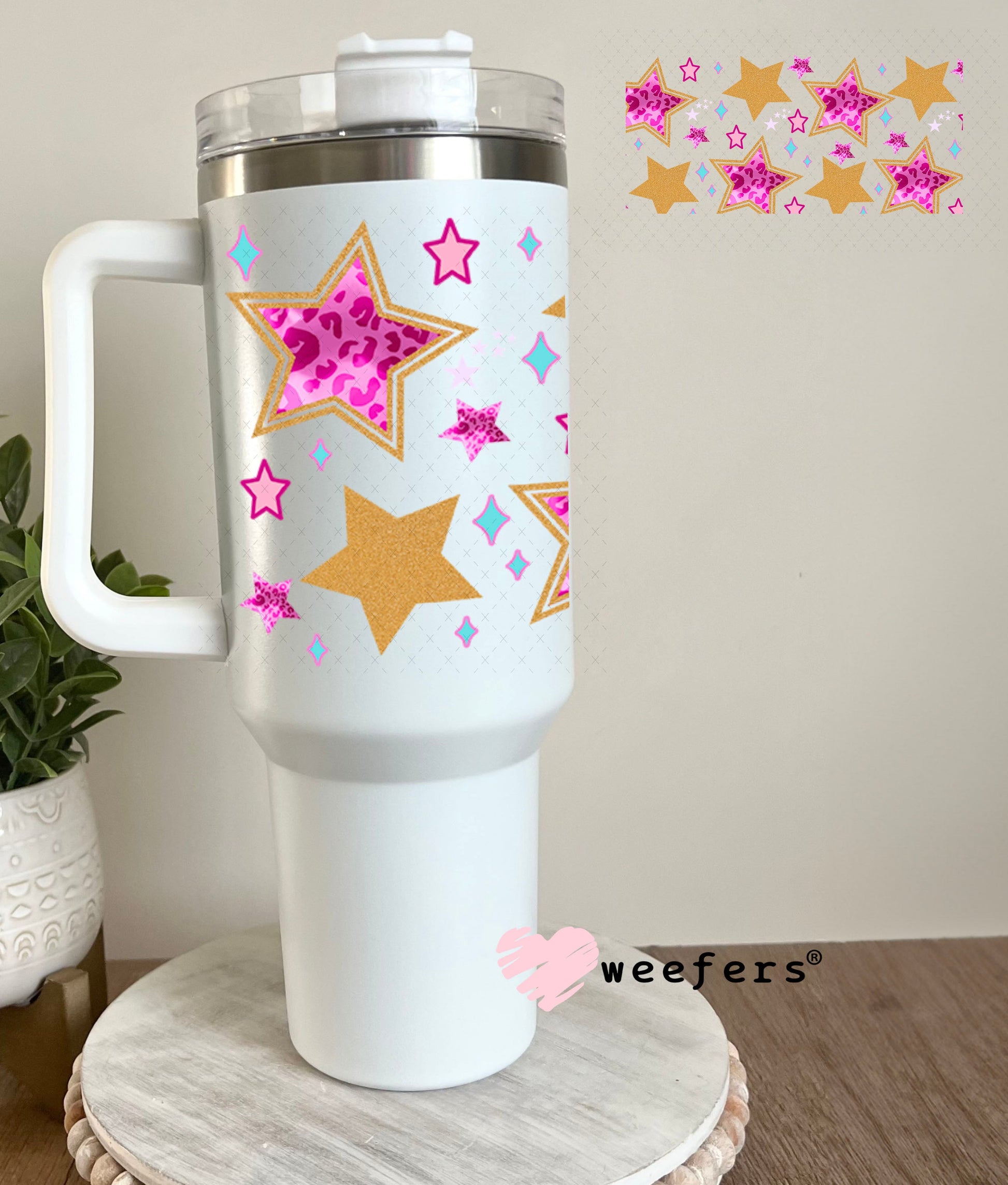UV DTF Cup Wraps - Delulu is the Solulu Sidekick - Weefers® Exclusive 40oz Tumbler Wrap Weefers