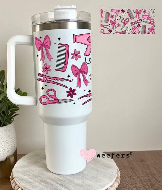UV DTF Cup Wraps - Hair Stylist Tools 40oz Tumbler Cup Wrap Weefers