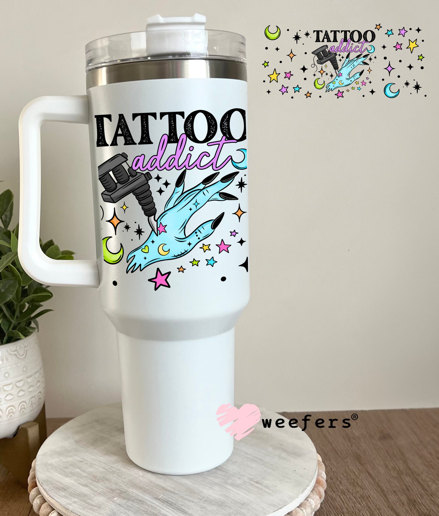 Tattoo Addict UV DTF Cup Wrap - Weefers