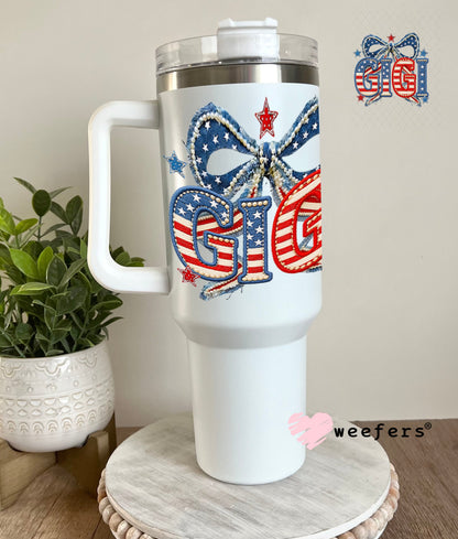 UV DTF Decal - Gigi USA 40oz Tumbler Weefers