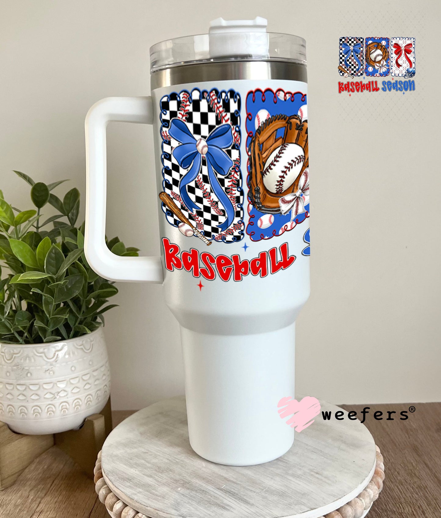 UV DTF Decal - Baseball Season 40oz Tumbler Weefers