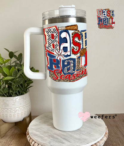 UV DTF Decal - Baseball Season Retro 40oz Tumbler Weefers