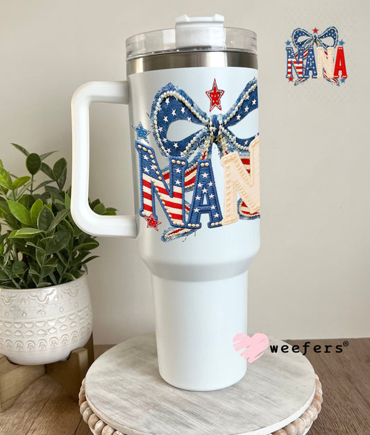 UV DTF Decal - Nana USA 40oz Tumbler Weefers
