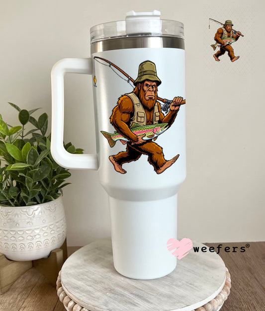 UV DTF Decal - Funny Fishing 40oz Tumbler Weefers