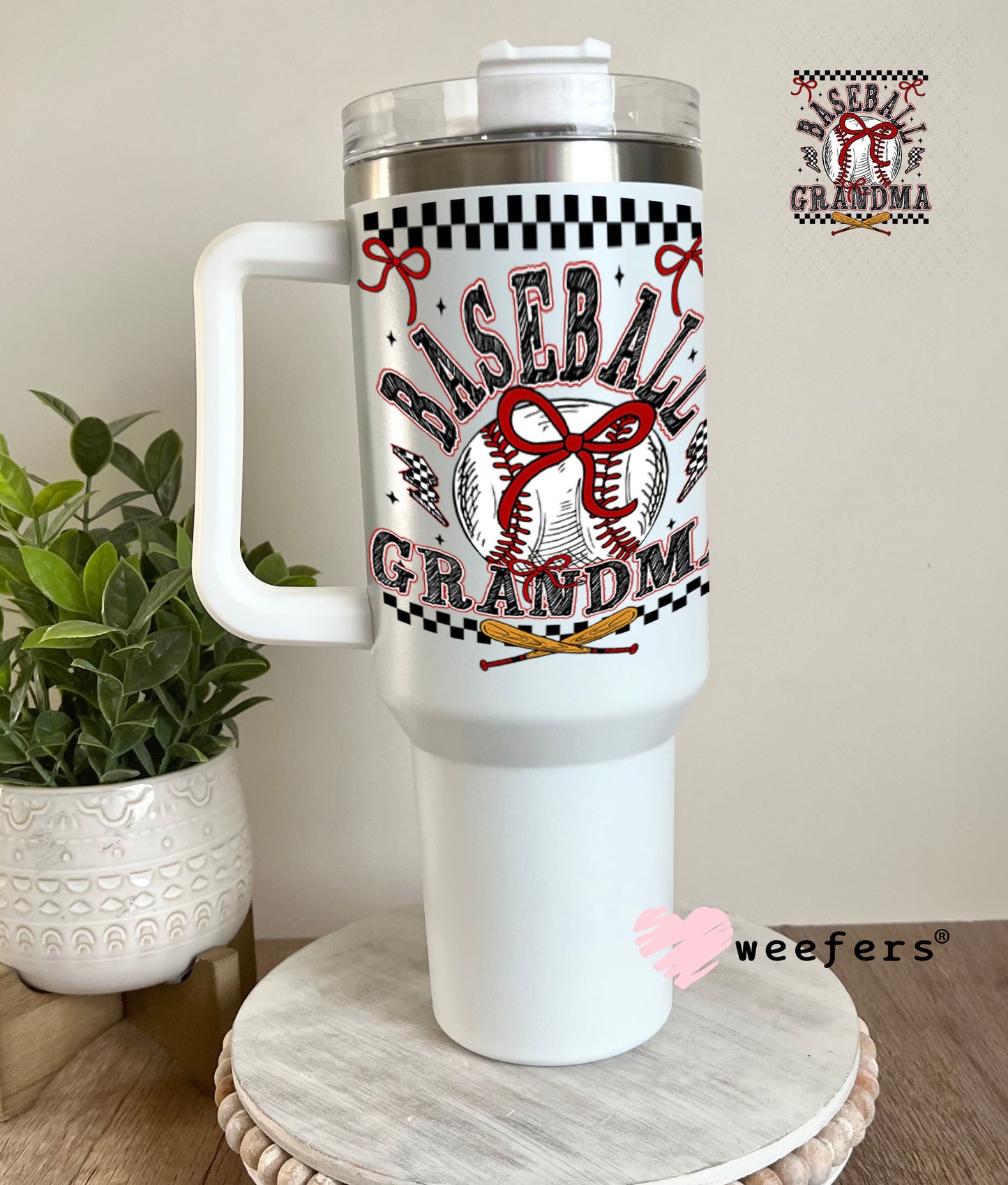 UV DTF Decal - Baseball Grandma 40oz Tumbler Weefers