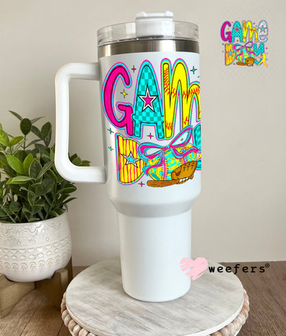 UV DTF Decal - Game Day Softball 40oz Tumbler Weefers